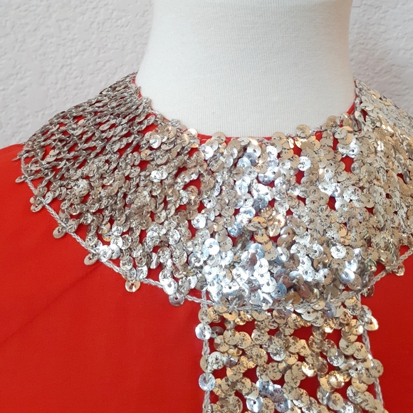 Vicky Vaughn 1960s bright orange tunic dress - Picture 6 of 10